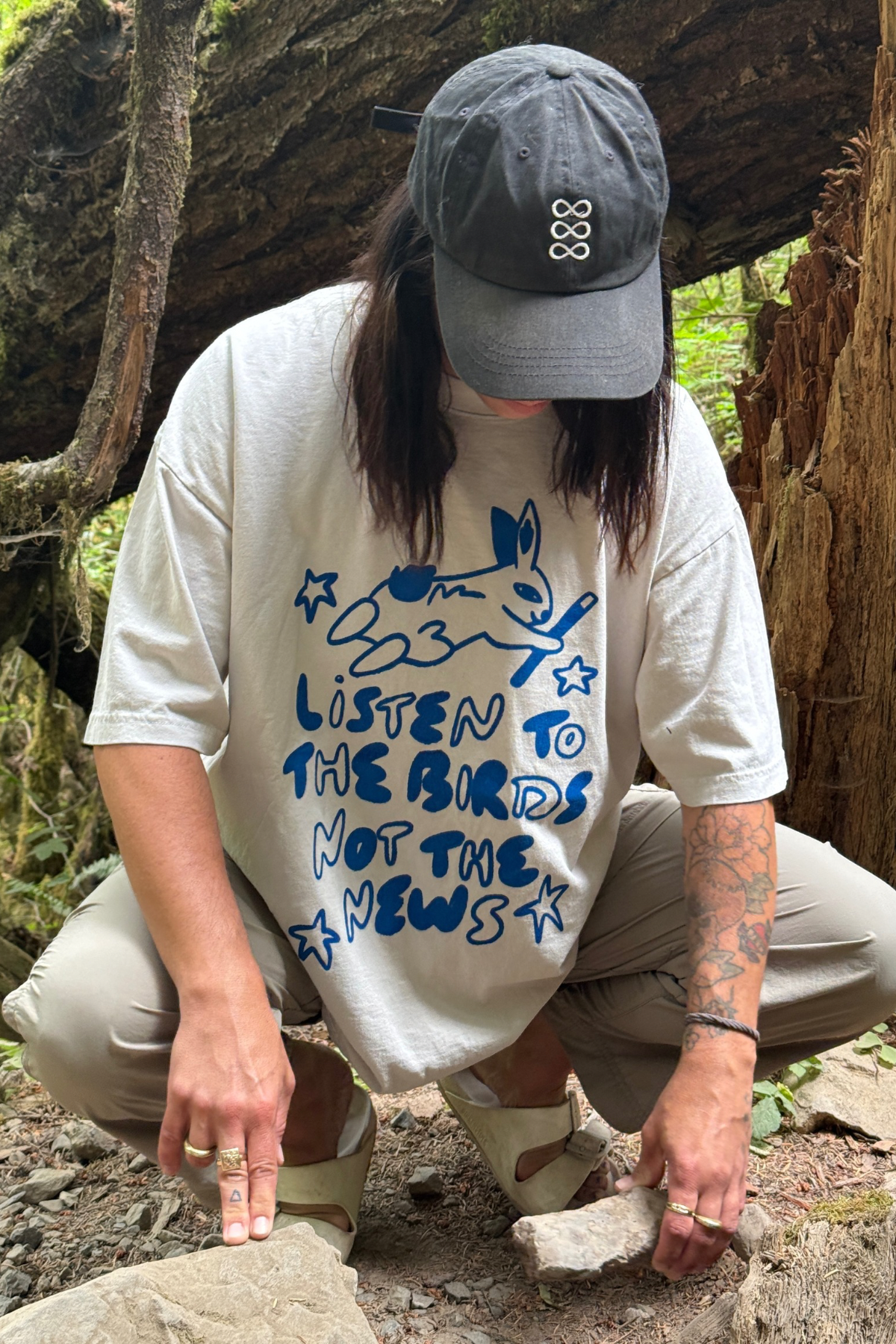 Listen To The Birds, Not The News Tee