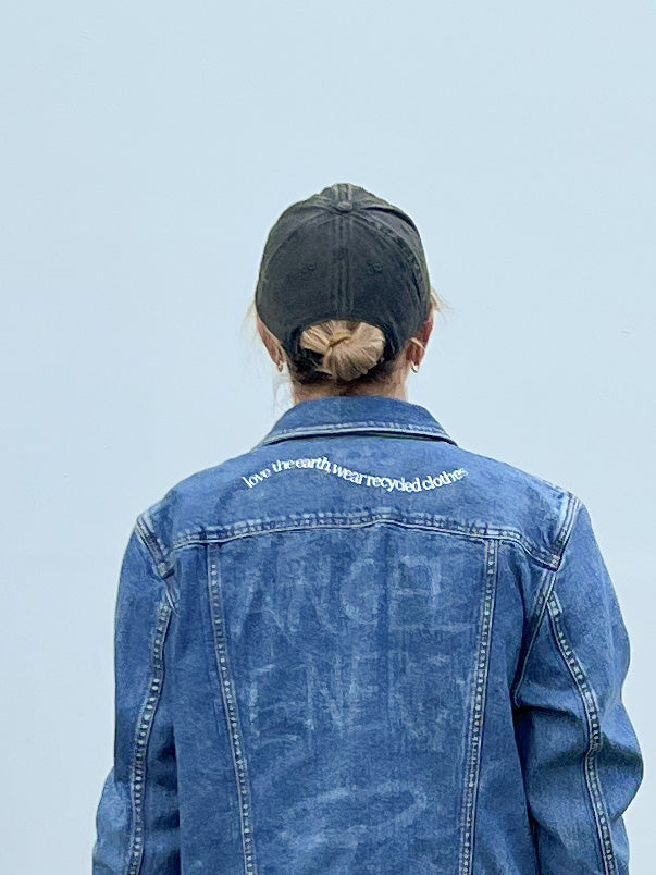 Love The Earth, Wear Recycled Clothes Vintage Denim