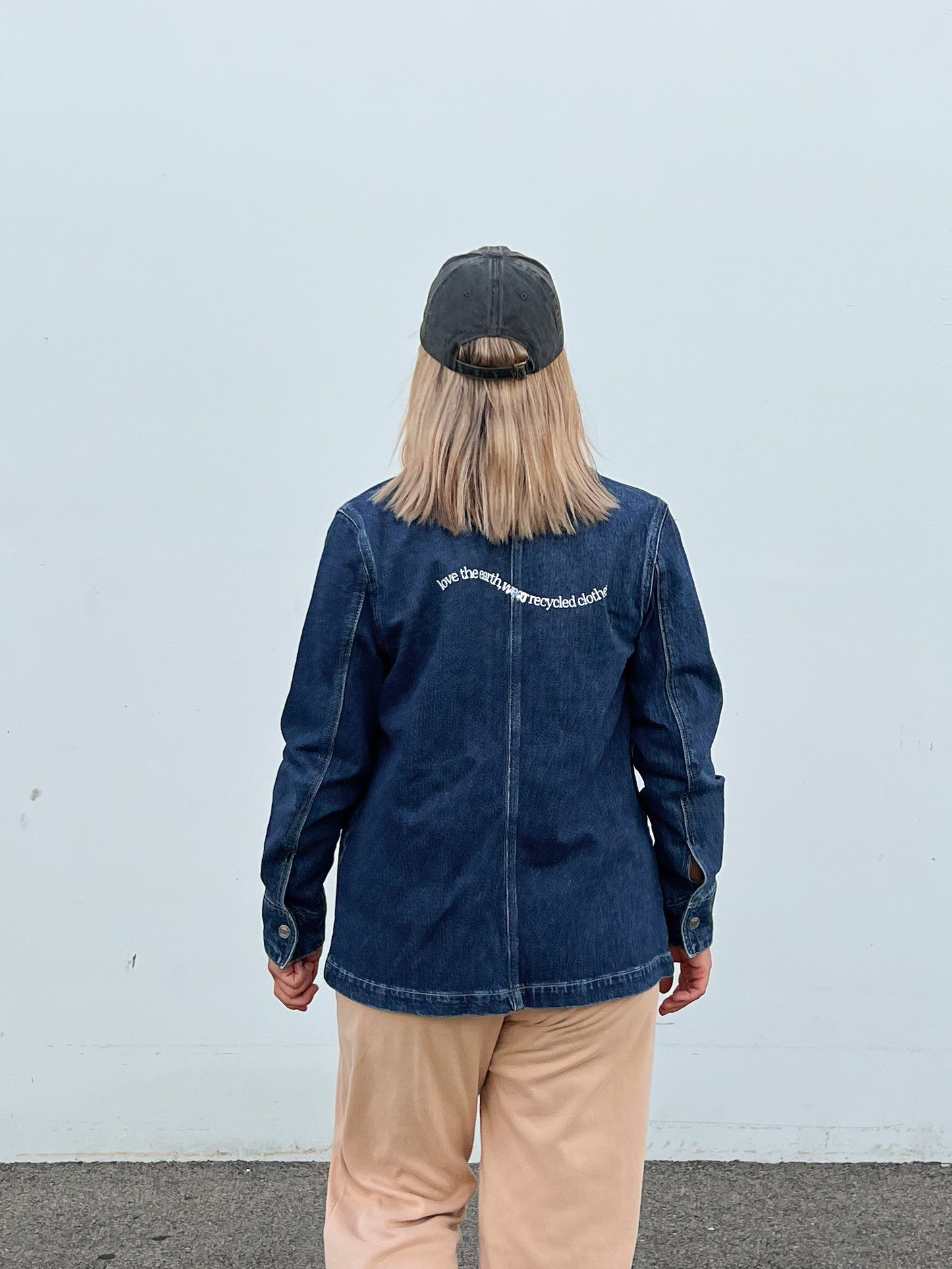 Love The Earth, Wear Recycled Clothes Vintage Denim