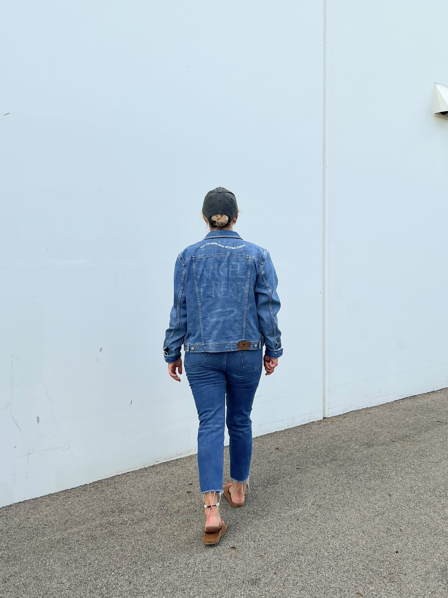 Love The Earth, Wear Recycled Clothes Vintage Denim