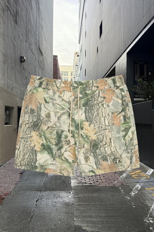 Vintage Wood Camo Volley Shorts