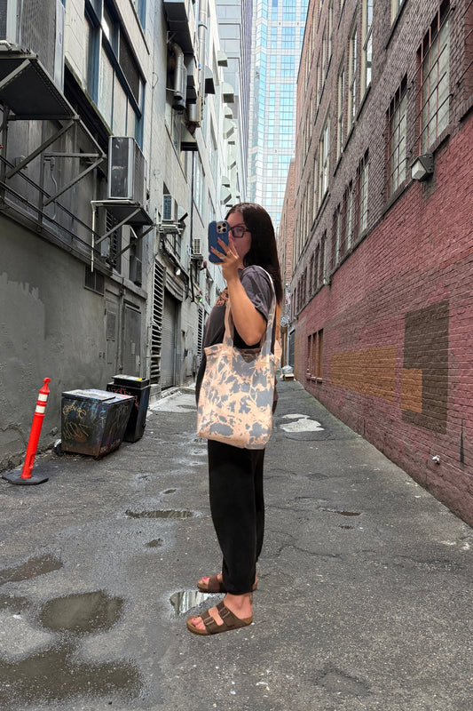 Milkpaint Bull Denim Tote Bag