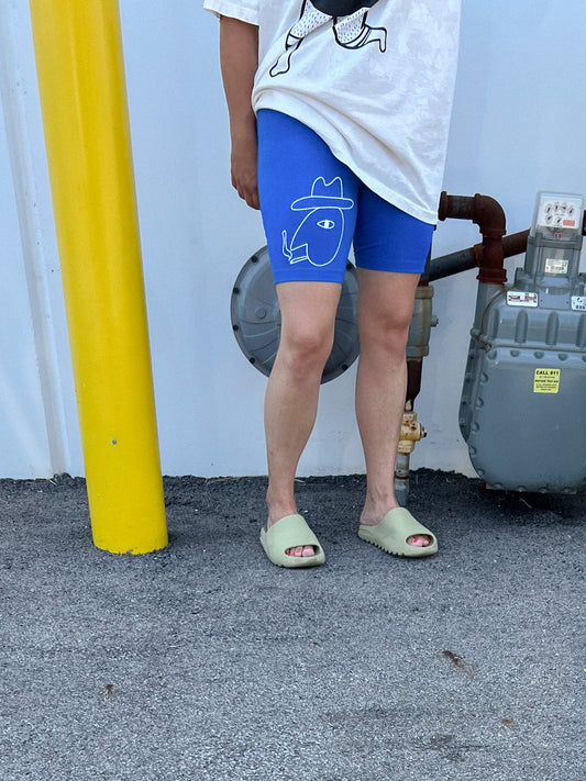 Cannabis Cowboy Bike Shorts