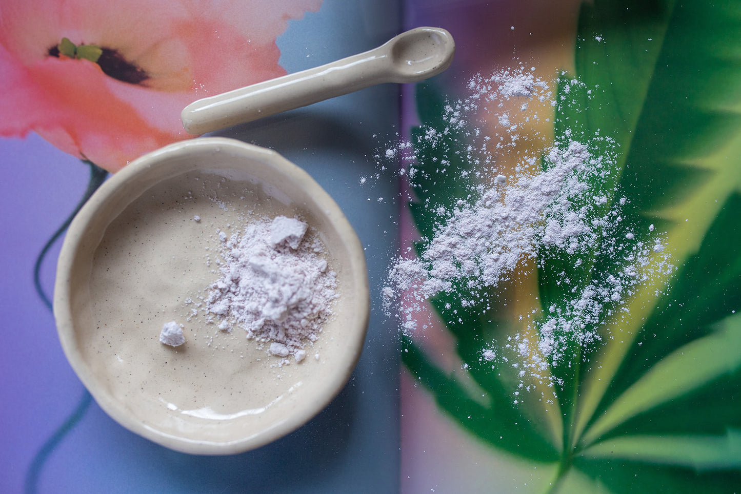 Ceramic Mask Bowl & Spoon